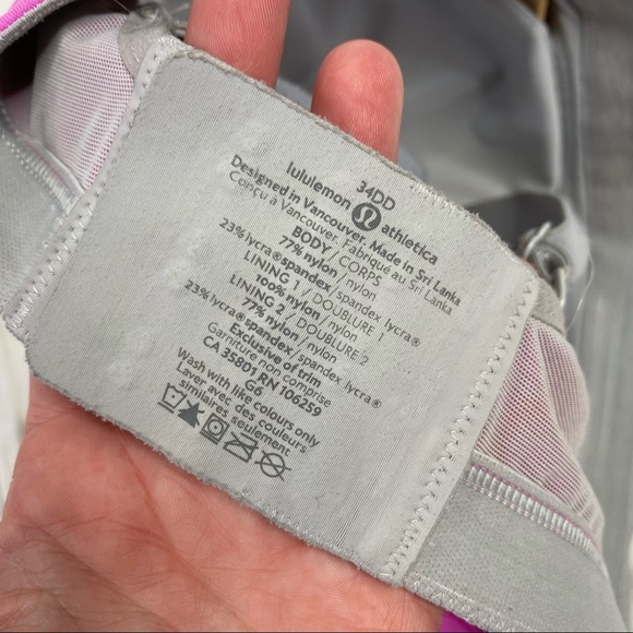 Lululemon Purple & Gray Convertible Cross Back. - Picture 6 of 8